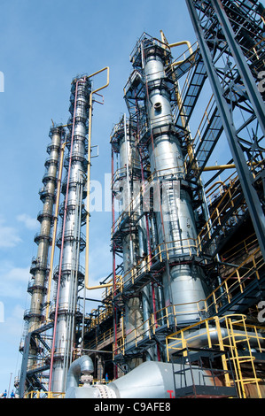 View gas processing factory. gas and oil industry Stock Photo