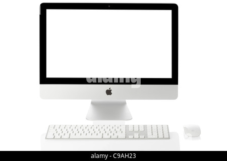 Apple iMac 21' desktop computer Stock Photo