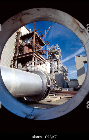 Cement plant under construction near Roanoke, Virginia, USA Stock Photo