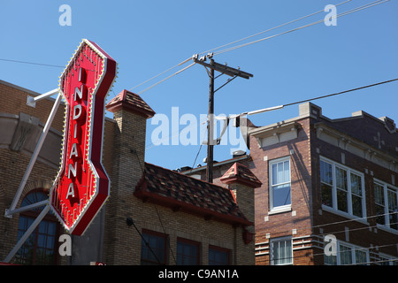 bloomington indiana college town theatre buskirk chumley Stock Photo