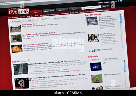 liveleak website live leak Stock Photo - Alamy