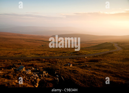 A4069 road across Black Mountain above Brynaman Brecon Beacons National Park Carmarthenshire South West Wales UK Stock Photo