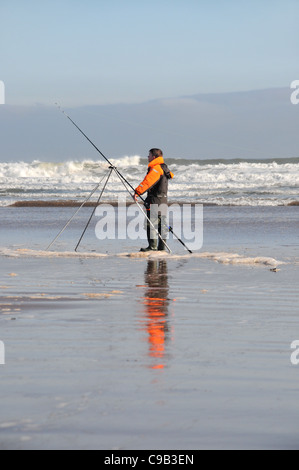 Rod and Hook for saltwater fishing in Thailand, Asia Stock Photo