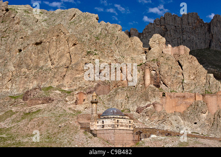 Mosque of Ishakpasha Palace, Dogubeyazit, Eastern Anatolia, Turkey Stock Photo