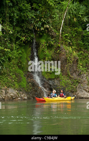 Kayak at Chagres River, Panama, Central America Stock Photo