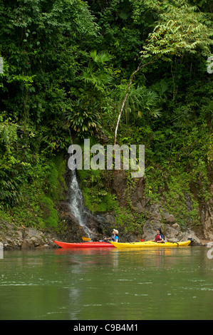 Kayak at Chagres River, Panama, Central America Stock Photo