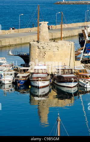 Kyrenia harbour, North Cyprus Stock Photo