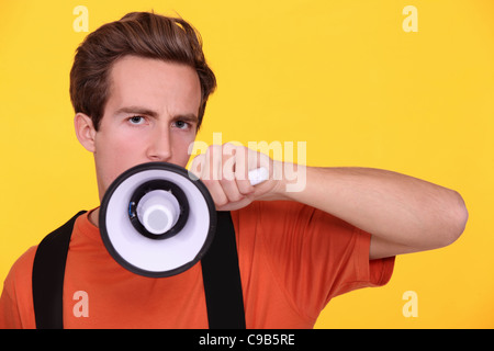 May I have your attention please Stock Photo