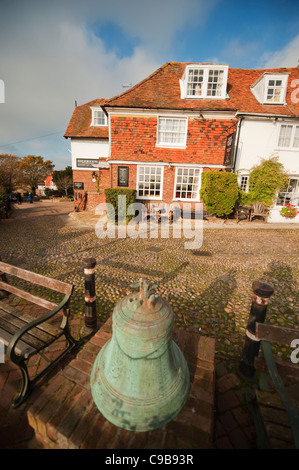 Watchbell Street and Inn, Rye, East Sussex, England Stock Photo