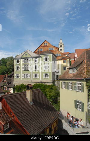 Building in the Oberstadt, upper part, of the town of Meersburg on Lake Constance in Baden-Wurttemberg, Germany Stock Photo