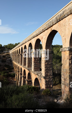 Ancient roman aqueduct in Tarragona, Spain Stock Photo