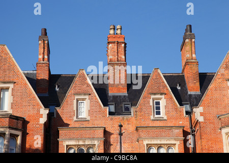 Chimneys on an old building in the U.K. Stock Photo