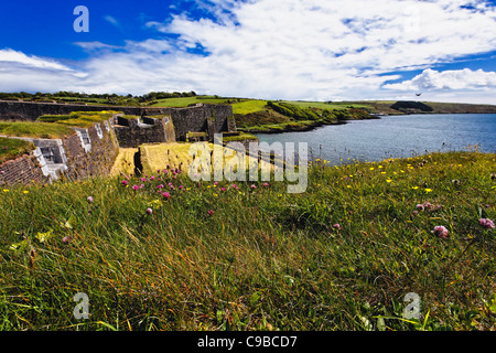 Walls of a Fort, Fort Charles, Kinsale, County Cork, Republic of Ireland Stock Photo