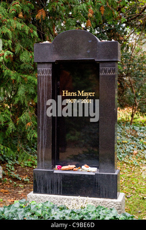 Dichtergrab auf dem Dorotheenstädtisches Friedhof in Berlin; Author's Grave in Berlin Stock Photo