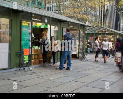 Holiday Market, Bryant Park, NYC Stock Photo