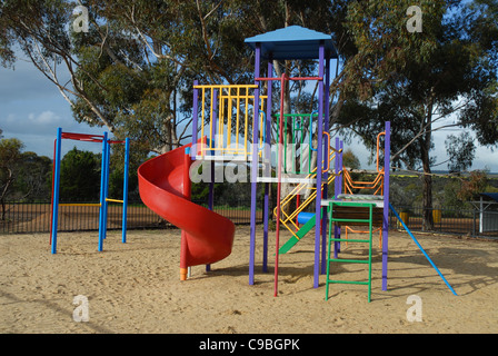 empty playground, Munglinup, Western Australia, Australia Stock Photo