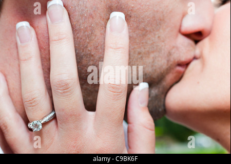 Couple kissing Stock Photo