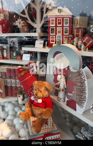 Christmas Festivities, window display, John Lewis department store, Norwich, UK Stock Photo