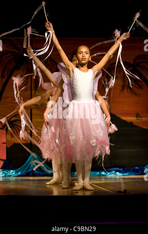 Students performing as fairies in a stage play at St Georges School Cape Town South Africa Stock Photo