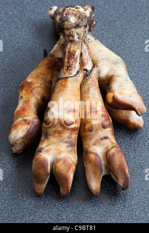 Roasted Goats Feet Stock Photo