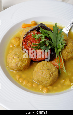 Kibbeh an Arab dish made of bulgur or rice and chopped meat Stock Photo