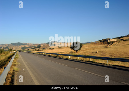 Italy, Basilicata, countryside, Sauro valley road Stock Photo