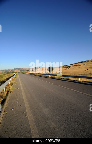 Italy, Basilicata, countryside, Sauro valley road Stock Photo