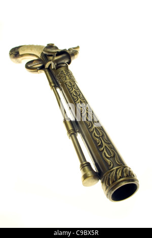 vintage gun isolated on white background Stock Photo - Alamy