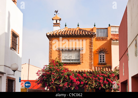 Spanish traditional urban architecture. La Linea de la Concepcion, Cadiz, Andalusia, Spain. Stock Photo