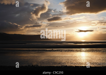 Sunset from the West Shore, Llandudno, North Wales Stock Photo