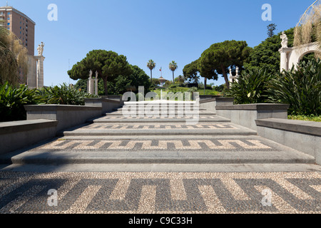 Park Villa Bellini in the center of Catania Stock Photo