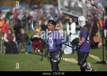 The 2011 Quidditch World Cup held on Randall's Island in New York City, NY Stock Photo