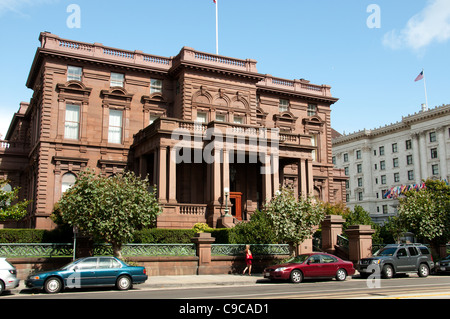 James C. Flood Mansion The Pacific Union Club San Francisco Nob Hill California United States Stock Photo