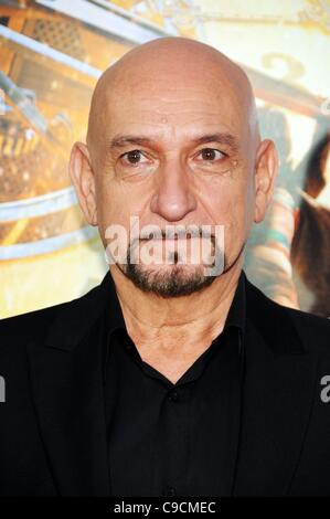 Sir Ben Kingsley at arrivals for HUGO Premiere, The Ziegfeld Theatre, New York, NY November 21, 2011. Photo By: Desiree Navarro/Everett Collection Stock Photo