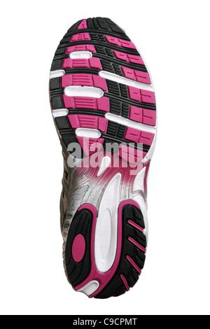 Pink sport shoes on white background Stock Photo - Alamy