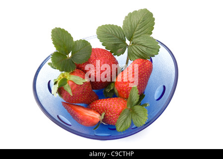 Bowl With Strawberries Stock Photo