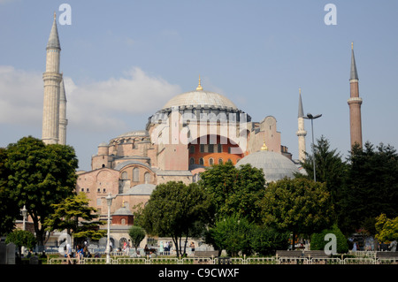 Hagia Sophia basilica. Istanbul. Panoramic view. Stock Photo