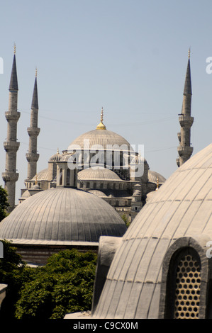 Sultan Ahmed Blue Mosque, Istanbul. View from Hagia Sophia. Stock Photo