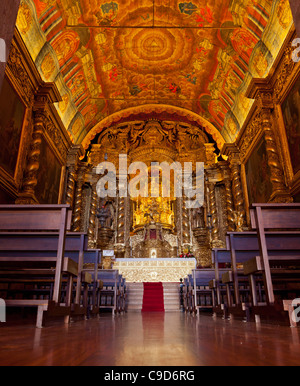 Interior of the Igreja de São Jorge - Madeira, Portugal, Europe Stock Photo