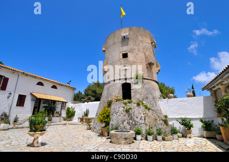 Monastery Agios Georgios Gremon Volimes Anafotiria Zakynthos Greece Ionian Sea Mediterranean Island Stock Photo