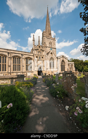 St John the Baptist Church Burford in the Cotswolds Stock Photo