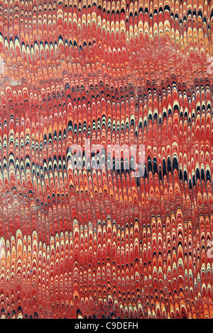 vintage combed marbled paper detail with streaked color bands Stock ...