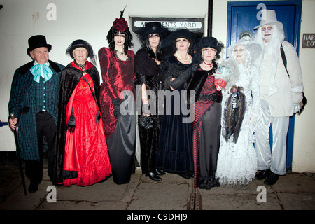 Goths at the Whitby Goth Festival, North Yorkshire Stock Photo