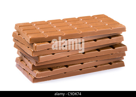Stack of chocolate. Stock Photo