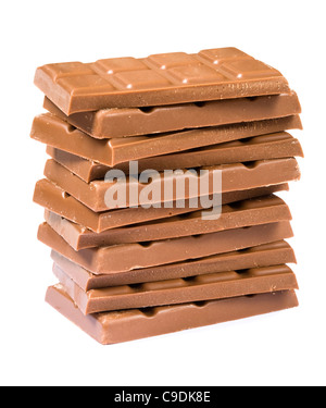 Stack of chocolate. Stock Photo