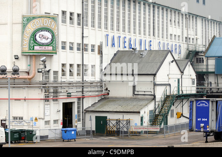 Tate and Lyle sugar factory situated at West Silvertown in east London, Britain, UK Stock Photo