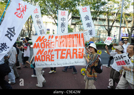 September 19, 2011, Tokyo, Japan - Anti-nuclear Protesters March In ...