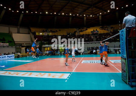 Italian Volleyball League  Acqua Paradiso Monza - Copra Piacenza Stock Photo