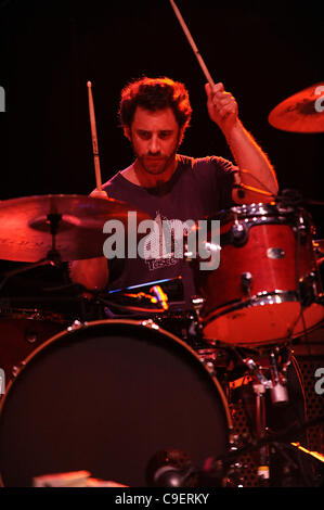 Dec 1, 2011 - Norfolk, Virginia; USA - Drummer PAULO BALDI of the band Cake performs live as their 2011 Tour makes a stop at the Ted Constant Center on the campus of Old Dominion University as part of the 96X Winter Meltdown. Copyright 2011 Jason Moore. (Credit Image: © Jason Moore/ZUMAPRESS.com) Stock Photo