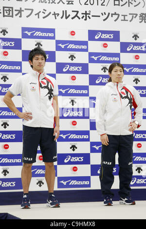 Eriguchi (L to R) Masashi Eriguchi (JPN), Saori Yoshida (JPN), Kohei Uchimura ...